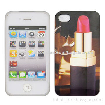 Stylish and Durable PC Cases for iPhone 5, with Lipstick Pattern, Various Patterns Available